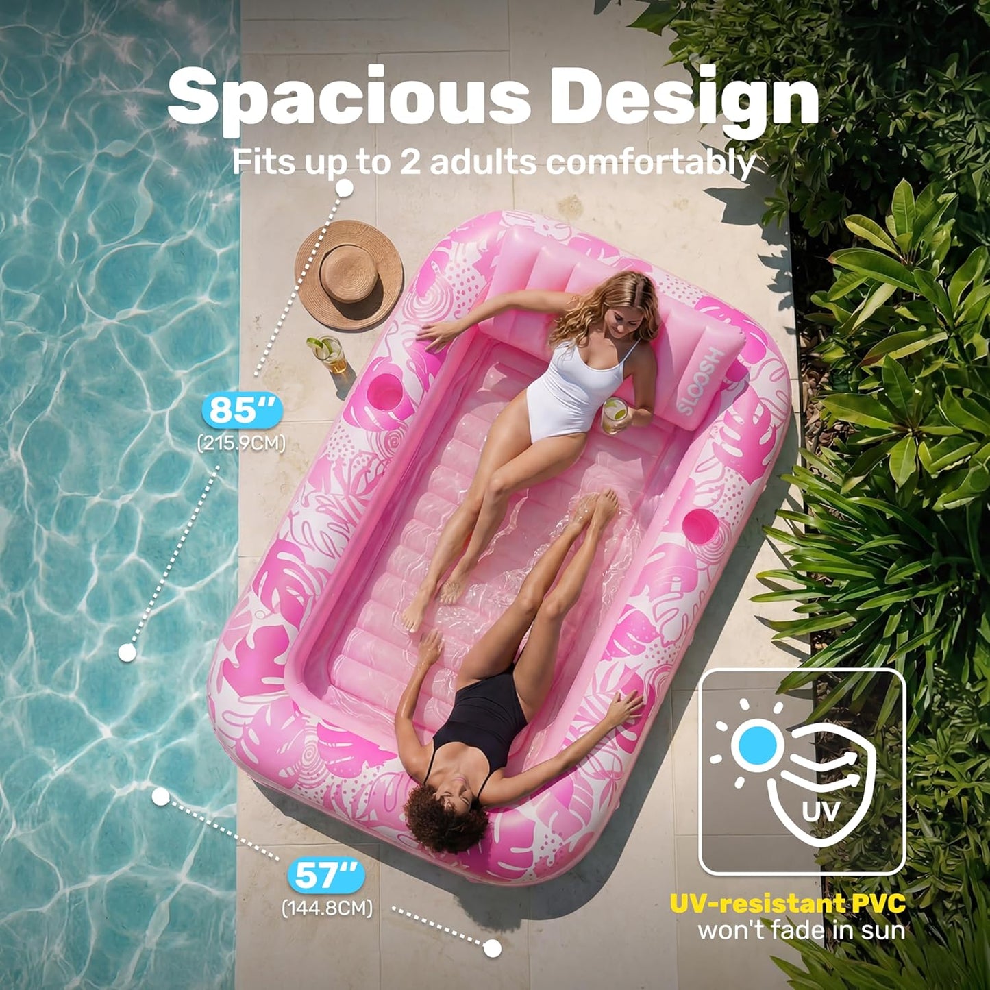 Ultimate Sun Soaking: The Sloosh Inflatable Tanning Pool Lounge