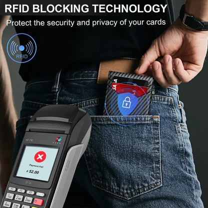 Instant Access RFID Blocking Pop-Up Minimalist Bifold Wallet