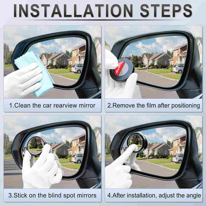 360° HD Blind Spot Mirrors: Drive & Park With Total Confidence