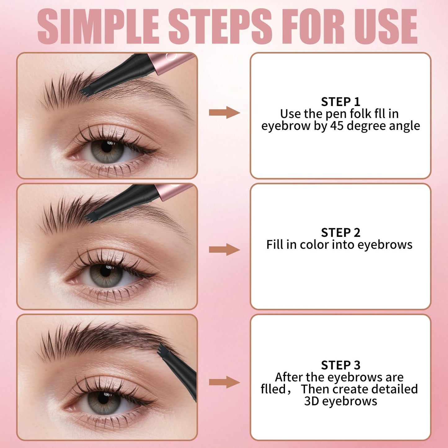 Brow Perfection Reimagined: The 24H Micro-Fork Sculpting Pen