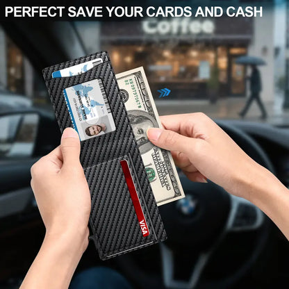 Instant Access RFID Blocking Pop-Up Minimalist Bifold Wallet