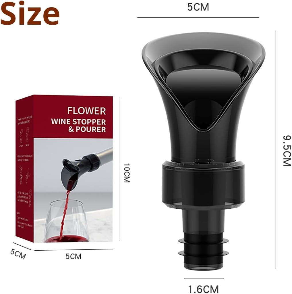 Smooth Pour, Instant Aeration & Zero-Drip Wine Stopper