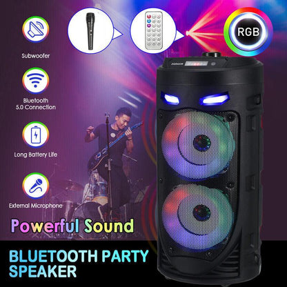 Ultra-Volume Bluetooth Party Speaker with Powerful Subwoofer & RGB Lights