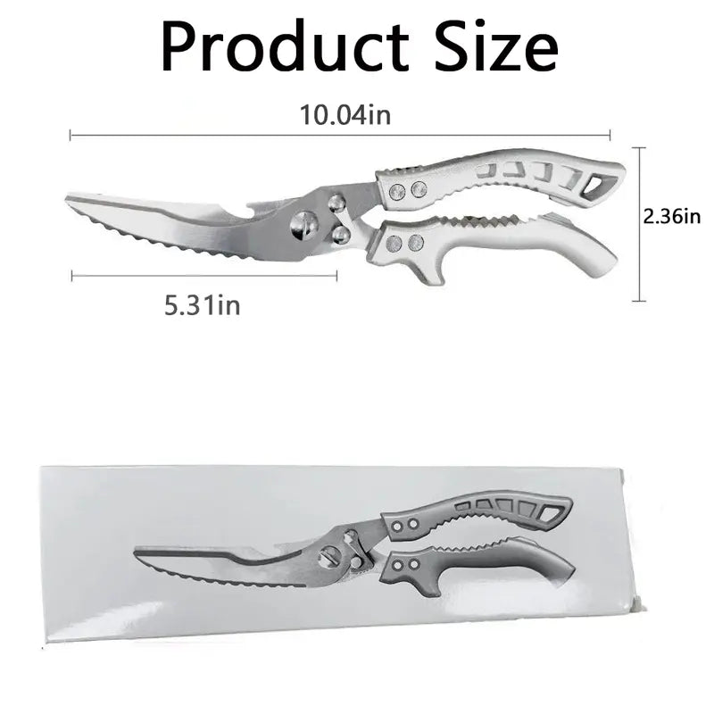 Heavy Duty Stainless Steel Kitchen Poultry Shears for Bone & Meat