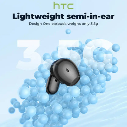 Smart Touchscreen Wireless Earbuds with -50dB Active Noise Cancellation