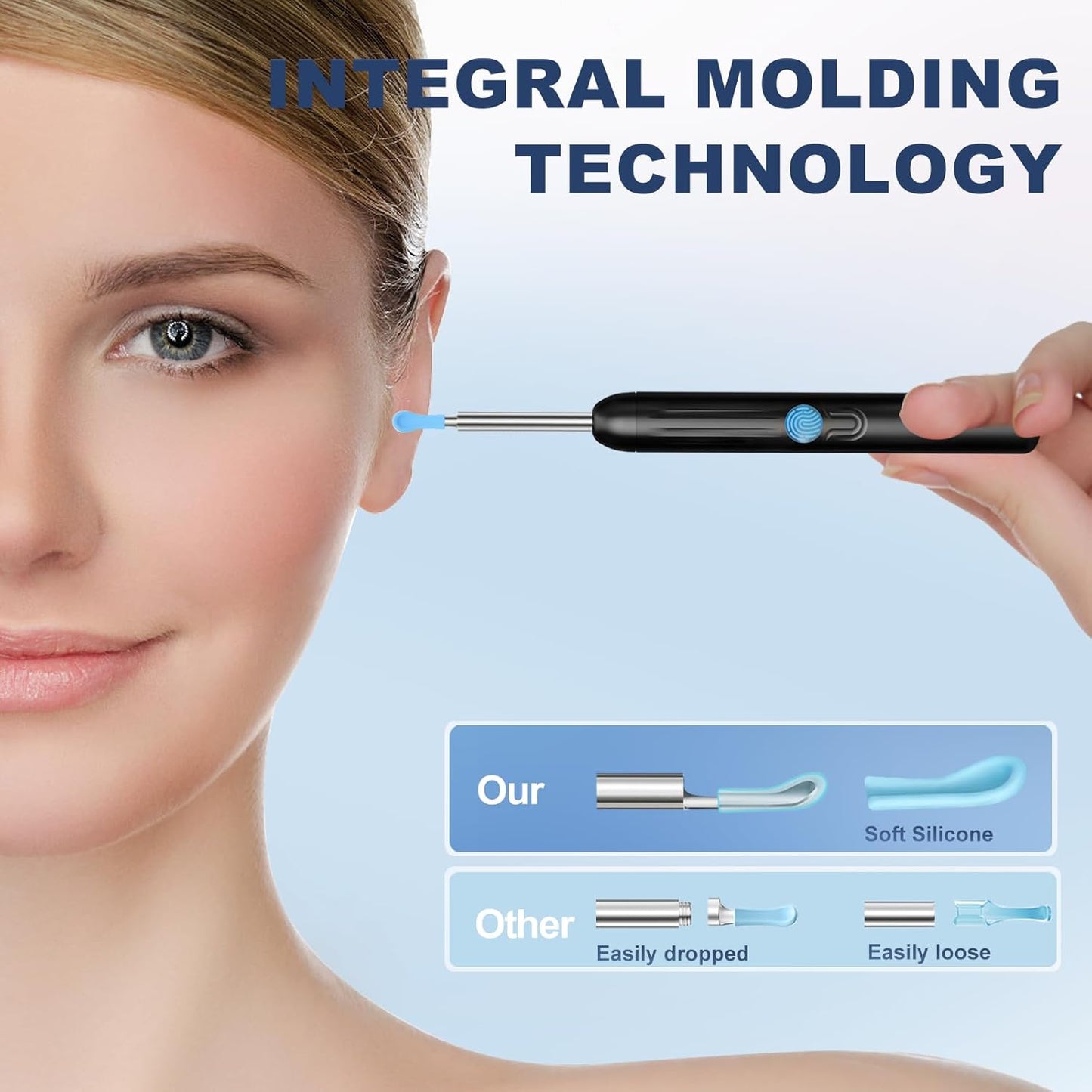 Ear Wax Removal Tool With Camera, 1 Set Portable Type-C Rechargeable Ear Cleaner, Waterproof Endoscope Ear Cleaning Tool, Earwax Removal Tool, Earwax Removal Kit