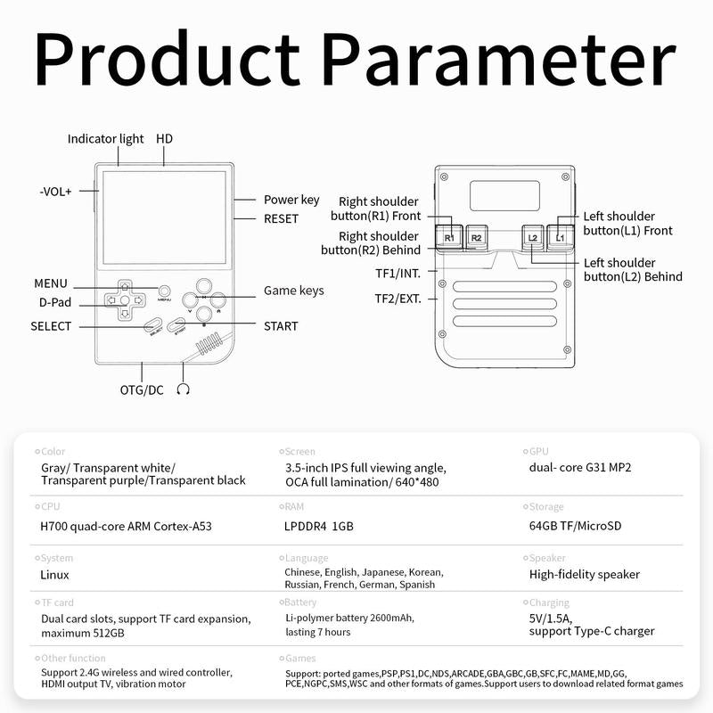 RG35XX Handheld Game Console