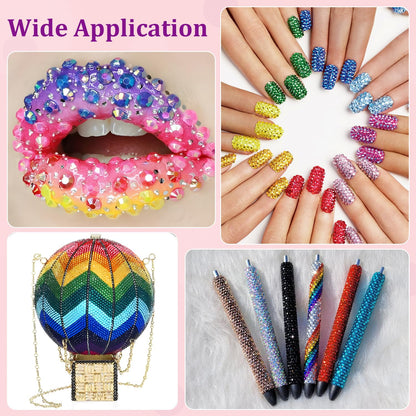 Unleash Your Sparkle: 37,000Pcs Premium Resin Jelly Rhinestone Kit