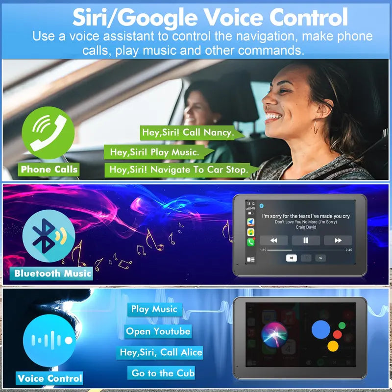Next-Gen Drive: 2026 Upgraded 7" Wireless CarPlay & Android Auto Screen