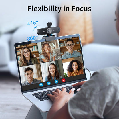 Elevate Your Professional Image With The Ultra-HD 4K AI Auto-Focus Webcam