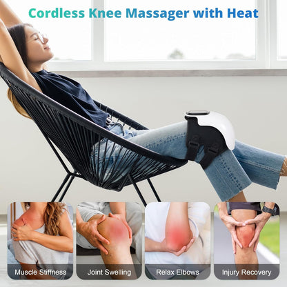 Professional Knee Therapy At Home — The Smart Heat & Vibration Massager For Instant Joint Relief. 🦵🔥