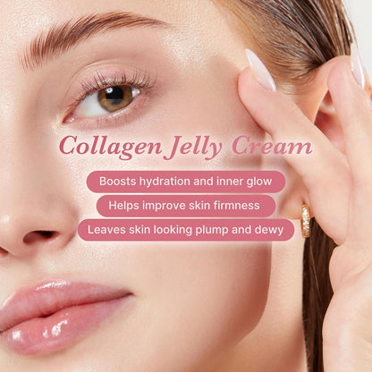 Get Instant Korean Glass Skin Glow With Collagen Jelly Cream