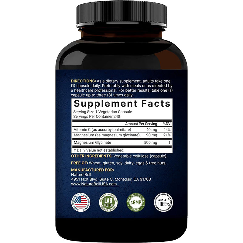 Achieve Deep Restful Sleep and Muscle Relaxation with Pure Magnesium Glycinate