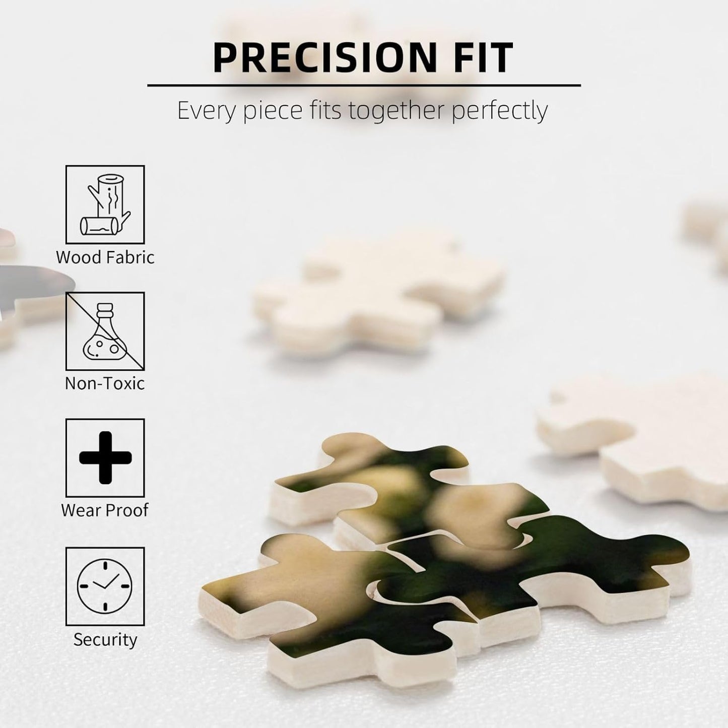 Custom Wooden Jigsaw Puzzles - 200/300/500/1000/1500 Piece Photo Gift Sets for Adults & Kids - Pet, Wedding, Family Memory Keepsake