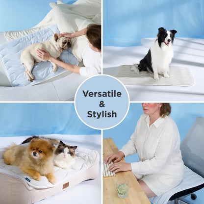Instant Self-Cooling Pet Mat - Pressure-Activated Chill Pad for Dogs & Cats
