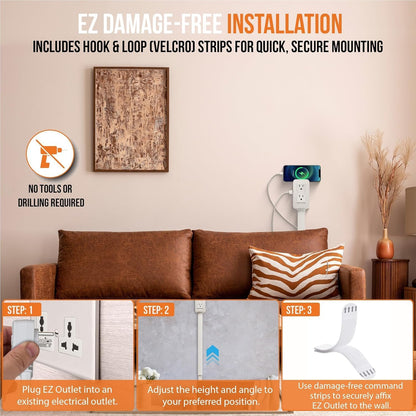 One Socket, Four Devices: The EZ Outlet 4-in-1 Power Extender