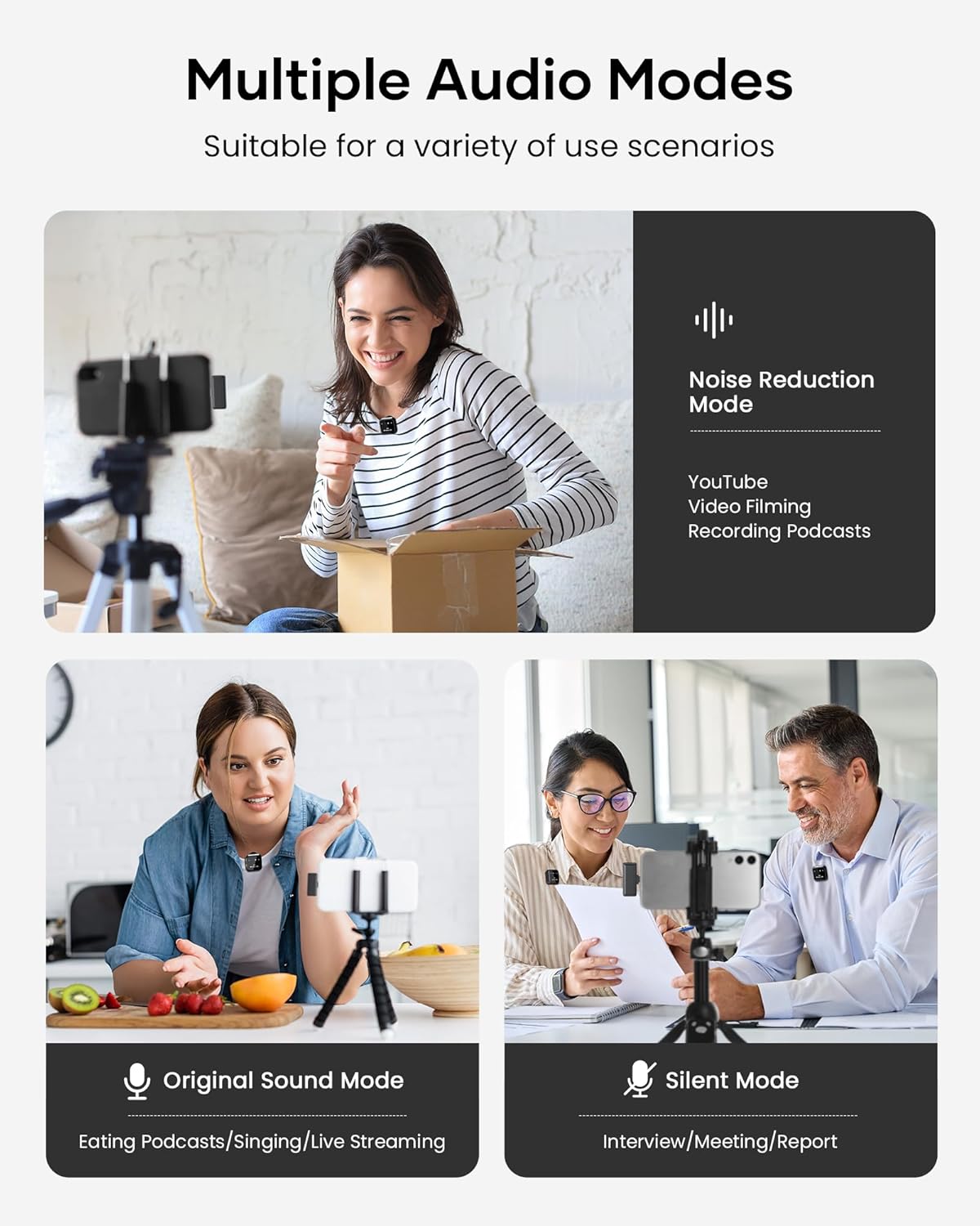 Capture Crystal Clear Audio Anywhere With KUKIHO Pro Wireless Lavalier Microphone