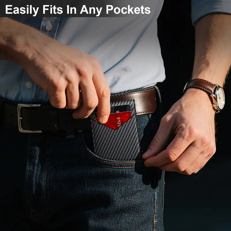 Instant Access RFID Blocking Pop-Up Minimalist Bifold Wallet