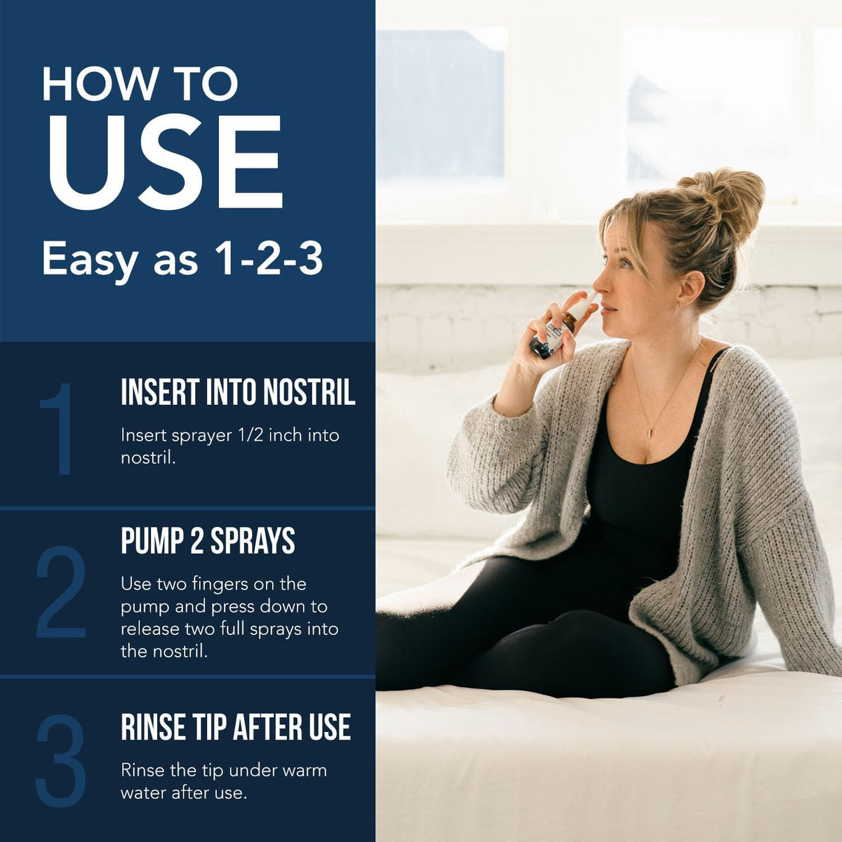 Iodine & Fulvic Acid Nasal Spray – [30-Day Supply Set] – 360° Daily Defense Nasal Cleanse