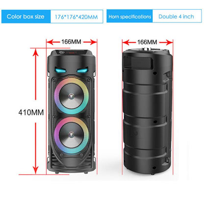 Ultra-Volume Bluetooth Party Speaker with Powerful Subwoofer & RGB Lights