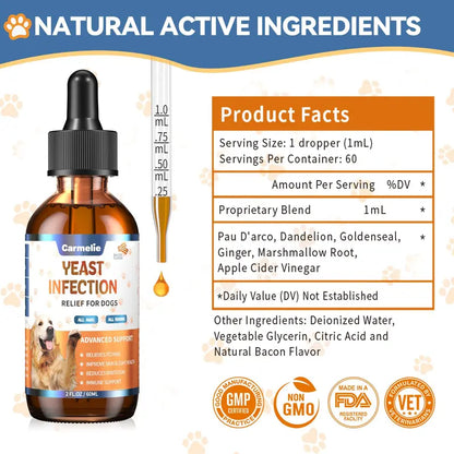 [🎁 BUY 1 GET 1 FREE] Fast-Acting Natural Yeast Infection & Itching Relief Drops for Dogs