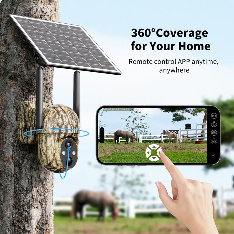 Total Security Anywhere with the 4G LTE Solar-Powered Wireless Camera