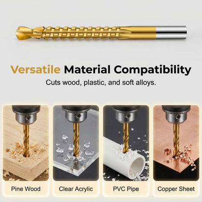 Titanium Side-Cutting Drill Bit Set – Drill, Ream & Side-Cut with One Tool