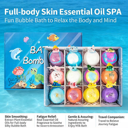 Fizzy Fun, Hidden Surprises: Premium Kids' Bath Bombs