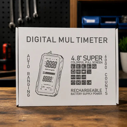 Smart Auto-Ranging Digital Multimeter – USB Rechargeable & True RMS Precision