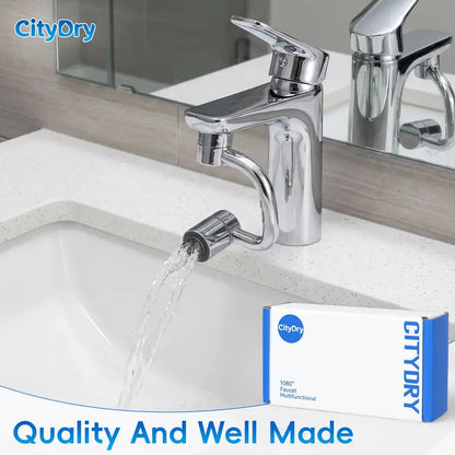 1440° Universal Swivel Faucet Extender – Dual Spray Mode