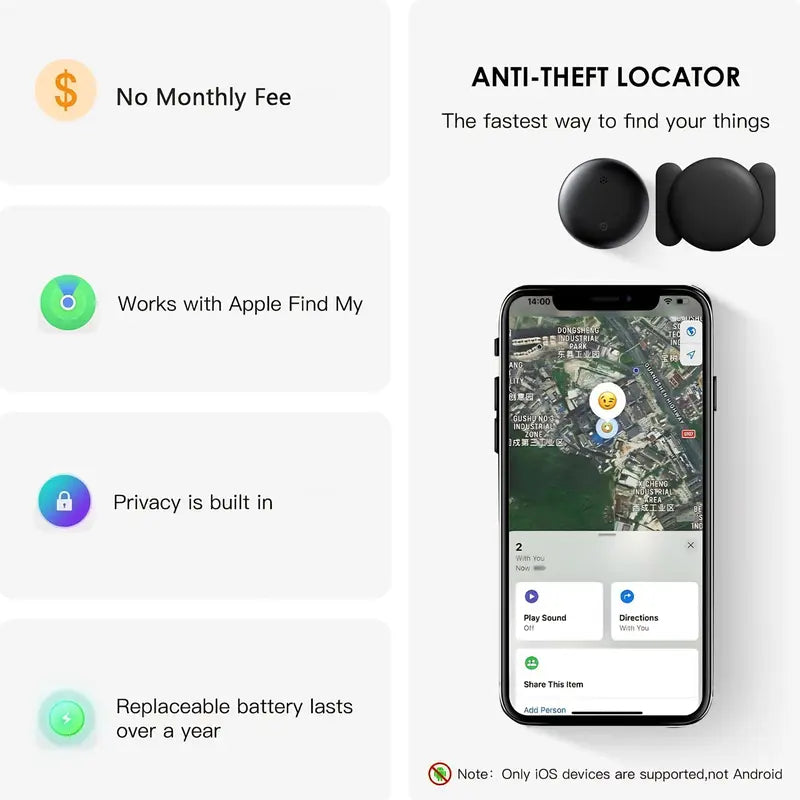 Smart Hidden Magnetic GPS Tracker - Real-Time Location & Zero Monthly Fees