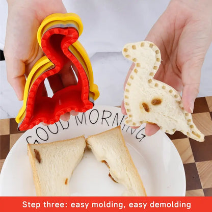 Fun Dinosaur Sandwich Cutter & Crust-Free Crustless Sealer