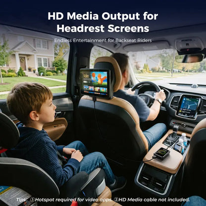 Upgrade Your Drive: Plug & Play Wireless CarPlay, Android Auto & HD Video Streaming