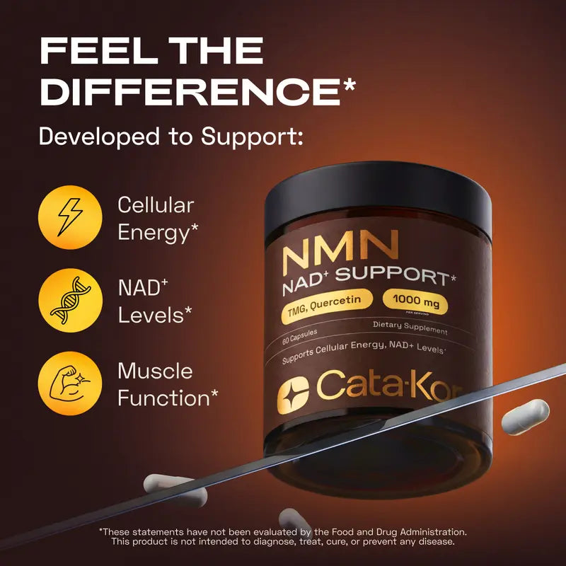 Recharge Your Cells. Reverse Your Age. 1000mg Pure NMN.