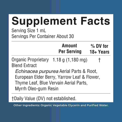 Organic Lymphatic Support Liquid Drops – Herbal Immune & Cleansing Formula