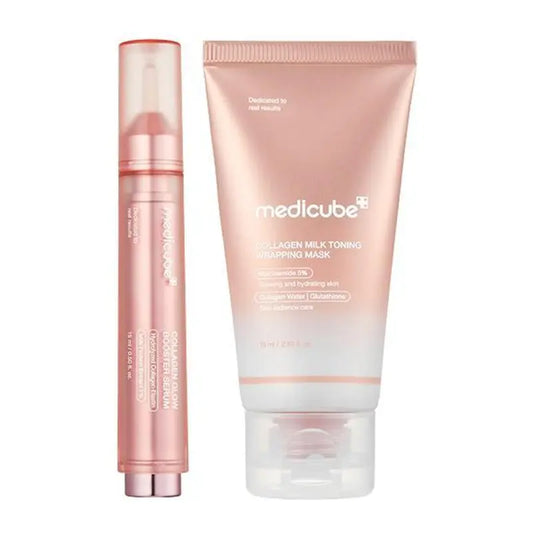 Milky Glow Lock Duo: one serum and one wrapping mask