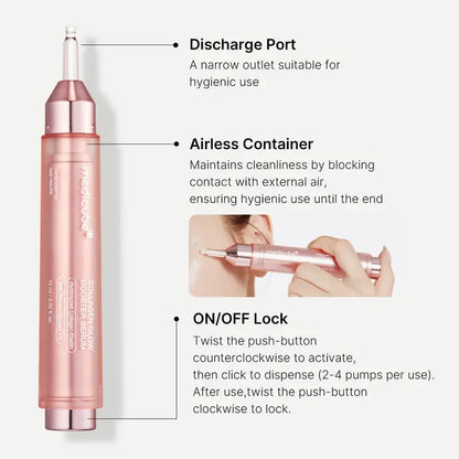 Serum dispenser locking mechanism