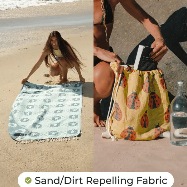 Towel backpack source use illustration; pattern shown may differ  0