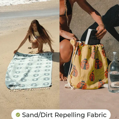 Towel backpack source use illustration; pattern shown may differ  0