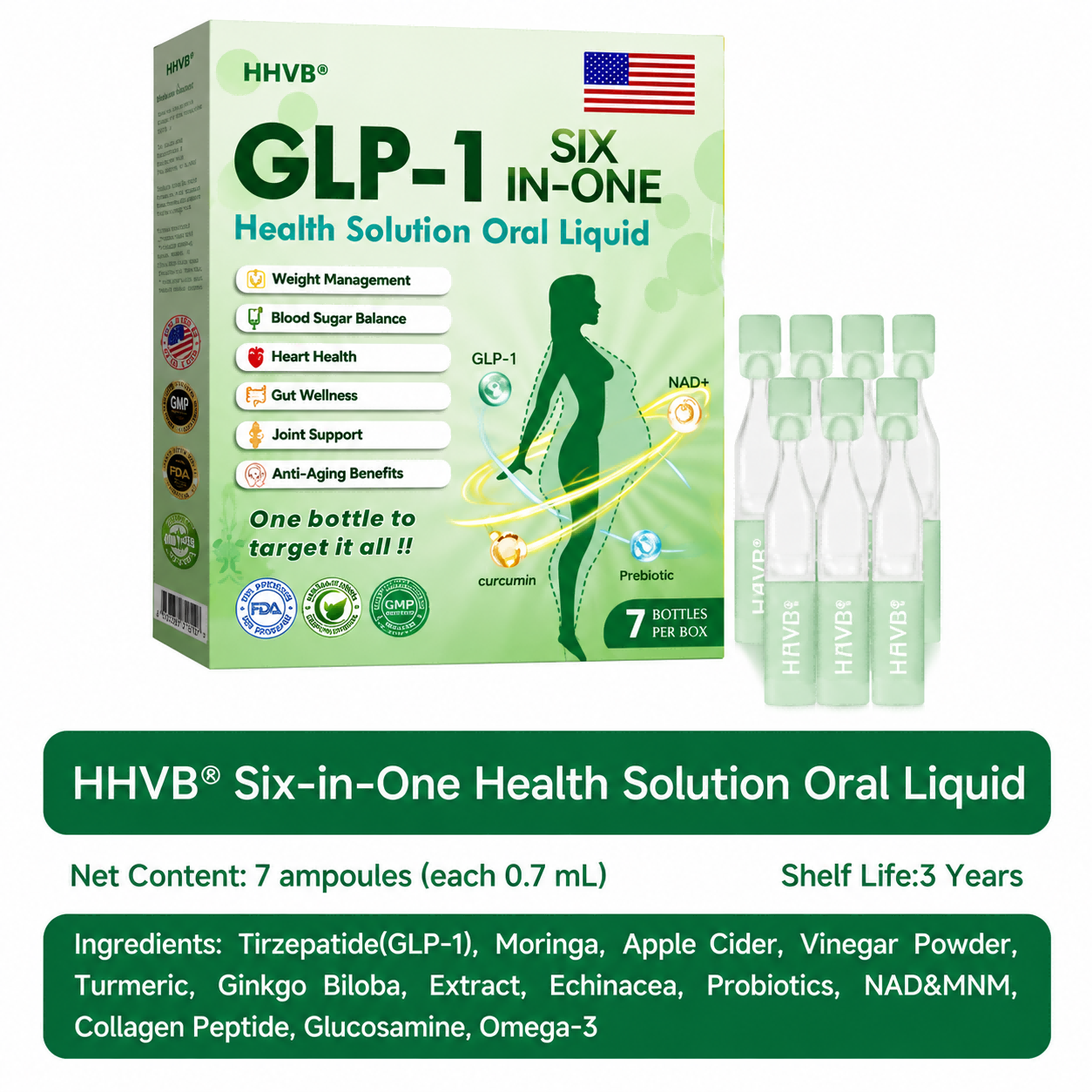 6-in-1 Wellness Drop Support Weight Management, Daily Balance, Digestion Comfort