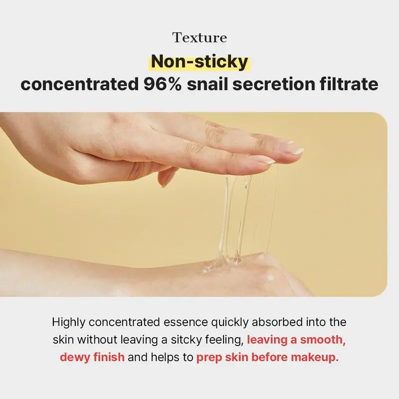 96% High-Concentration Snail Mucin Power Repairing Essence