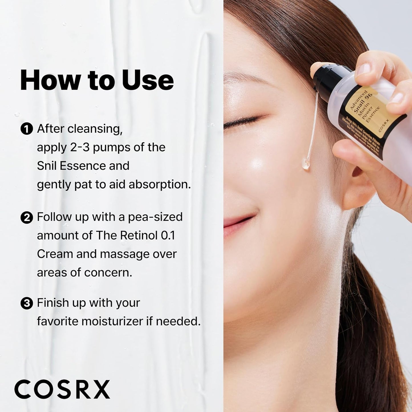 96% High-Concentration Snail Mucin Power Repairing Essence