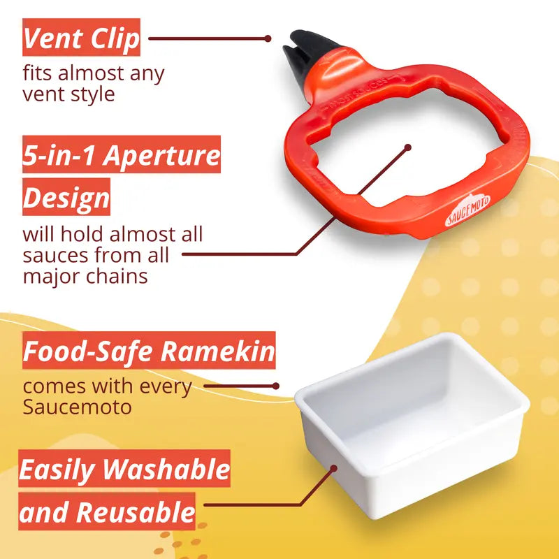 Car vent sauce holder source product photo 4