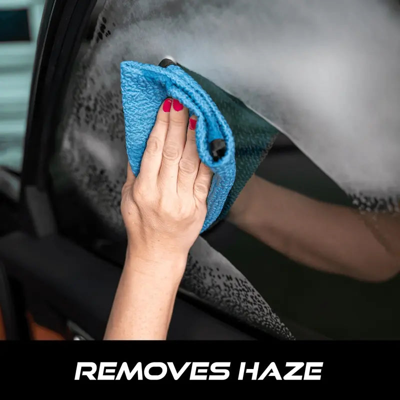 Cleaning haze from car window