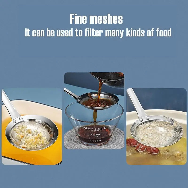 Skimming and straining food