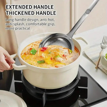 Extended metal handle