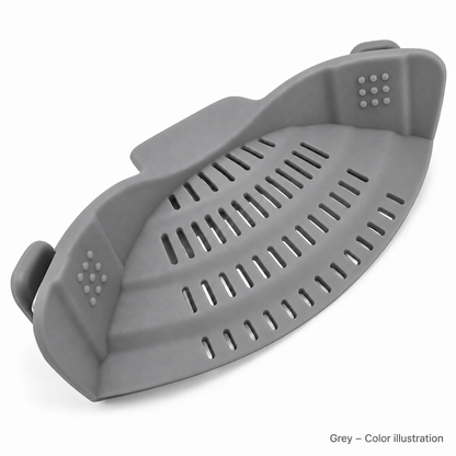 Grey clip-on strainer - color illustration