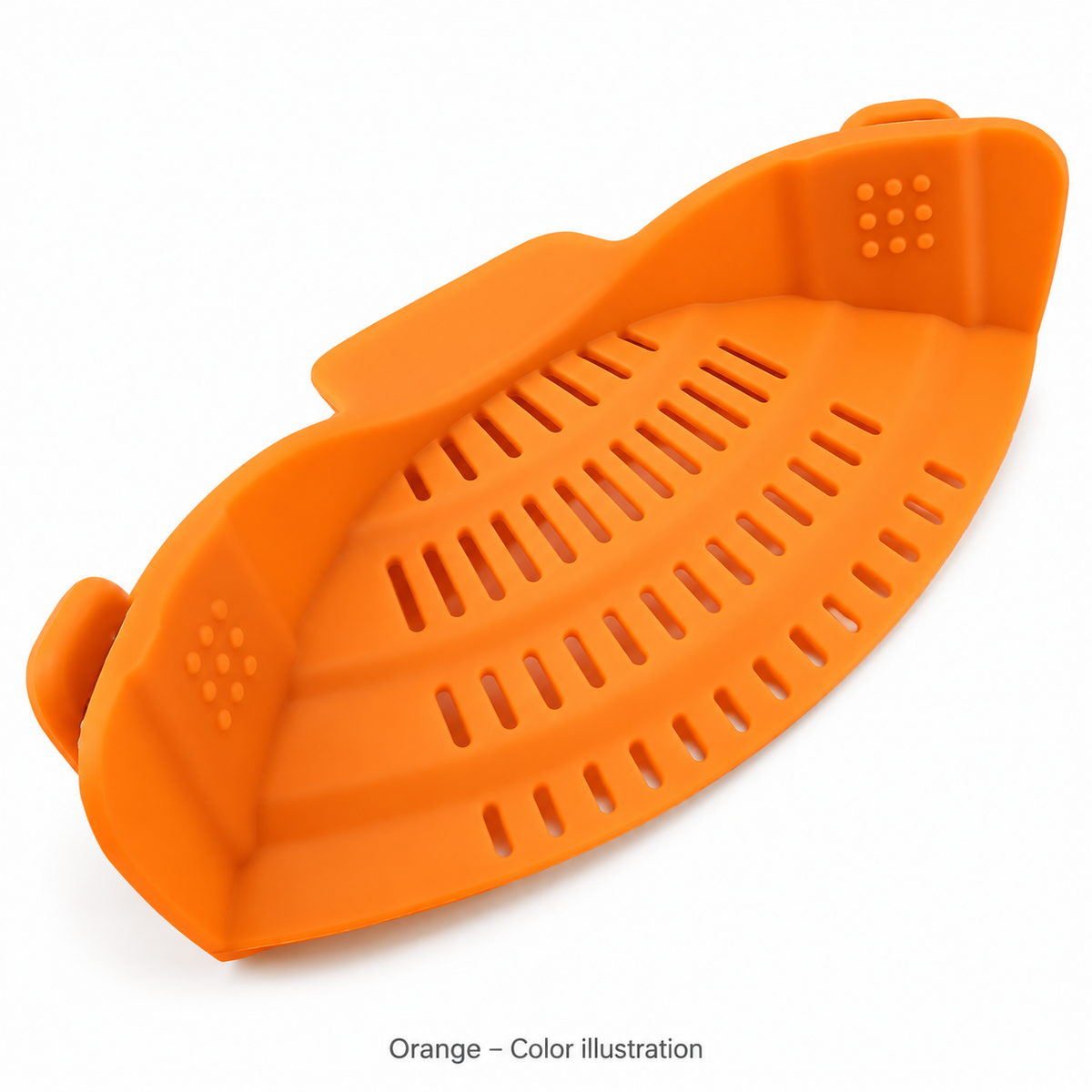 Orange clip-on strainer - color illustration