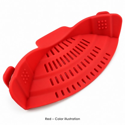 Red clip-on strainer - color illustration