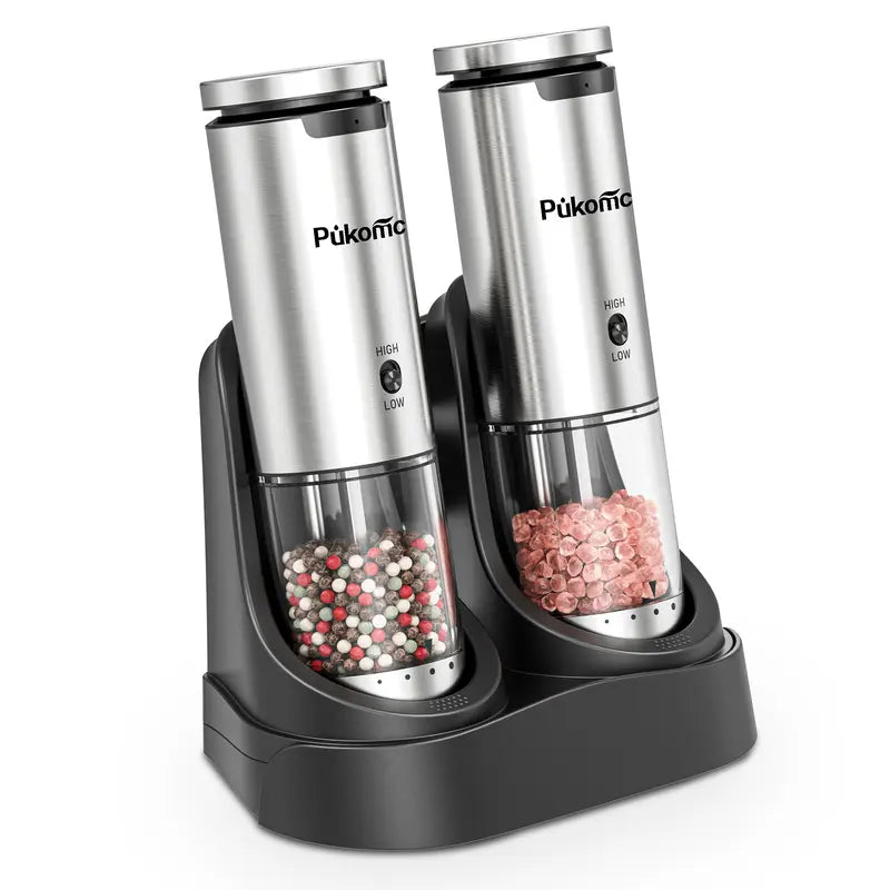 Silver rechargeable grinder set